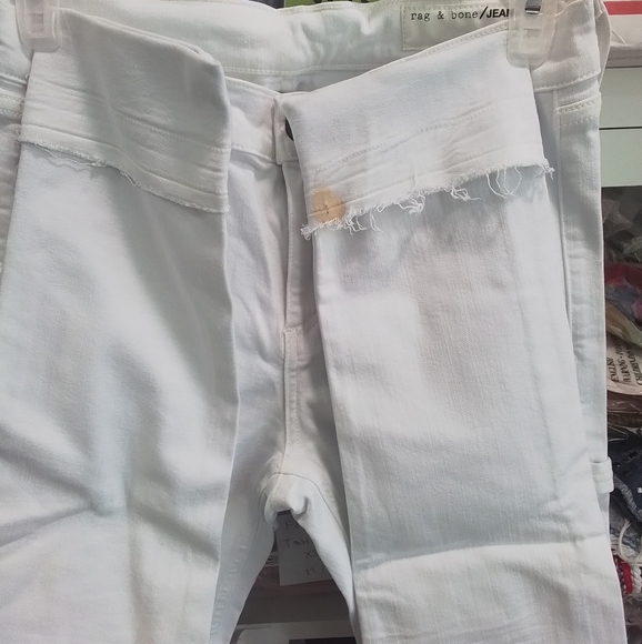 Rag & Bone The Dre Carpenter Jeans in Aged Bright White 26 NWT - Picture 8 of 14